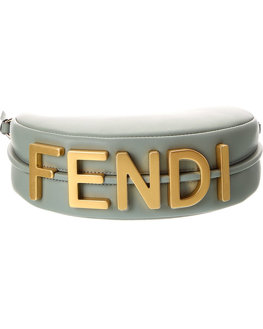Fendi Fendigraphy Mini Leather Hobo Bag