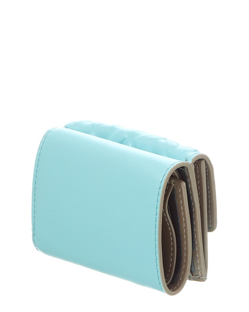 Fendi Baguette Ff Micro Trifold Leather Wallet