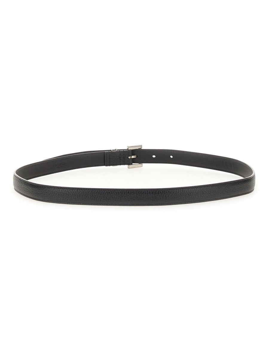 Saint Laurent Men Cintura Sottile "Cassandre"