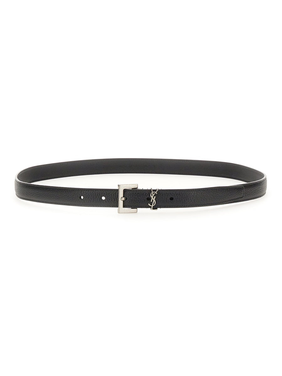 Saint Laurent Men Cintura Sottile "Cassandre"