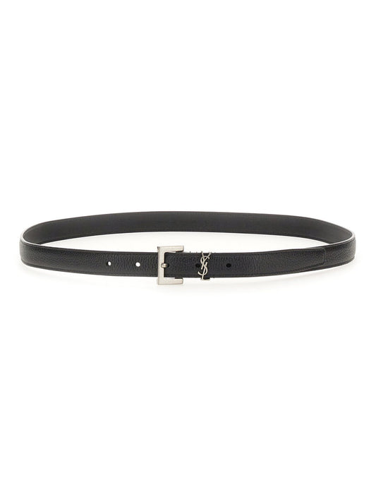 Saint Laurent Men Cintura Sottile "Cassandre"