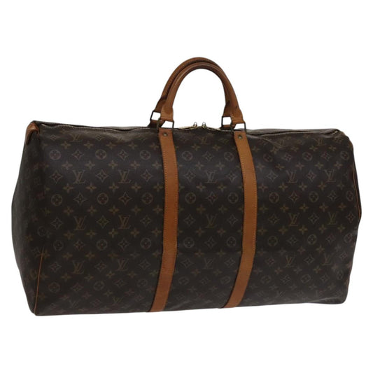 LOUIS VUITTON Monogram Keepall 60 Boston Bag M41422 LV 111904