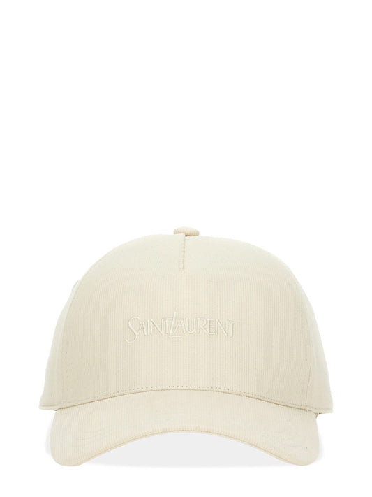 Saint Laurent Women Baseball Hat With Logo