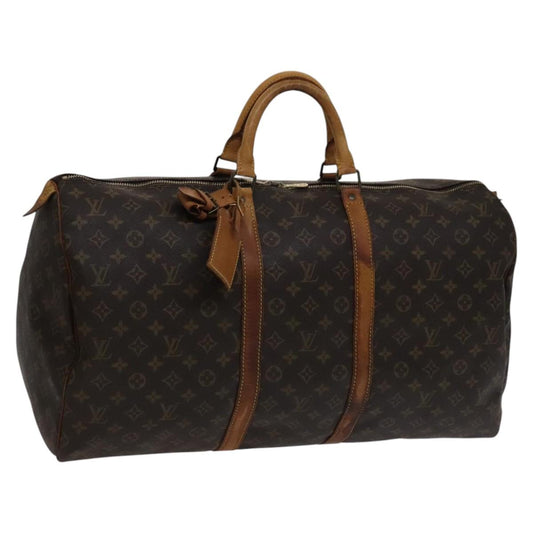 LOUIS VUITTON Monogram Keepall 55 Boston Bag M41424 LV 112507
