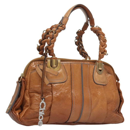 Chloe Hand Bag Leather Brown 113163