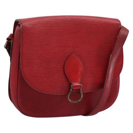 LOUIS VUITTON Epi Saint Cloud GM Shoulder Bag Red M52197 LV 113258