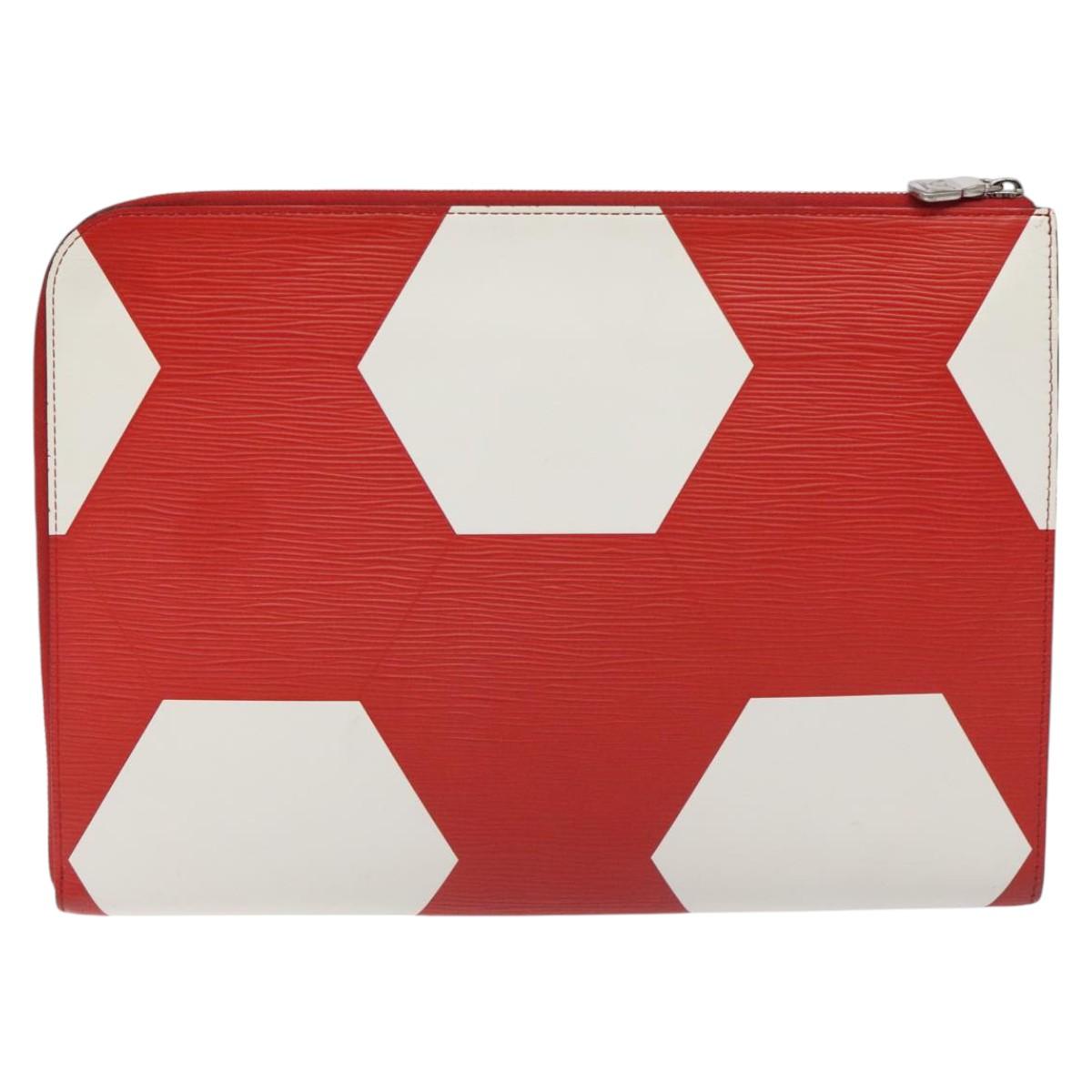 LOUIS VUITTON Epi 2018 World Cup Pochette Jules GM Bag Red M63232 LV 113300