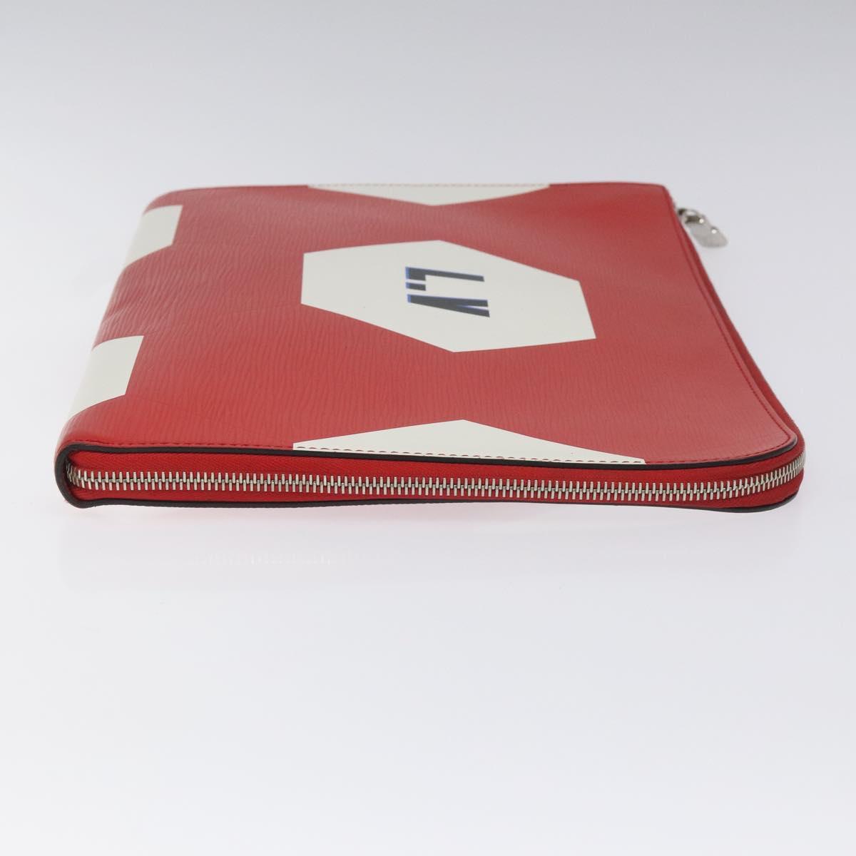 LOUIS VUITTON Epi 2018 World Cup Pochette Jules GM Bag Red M63232 LV 113300