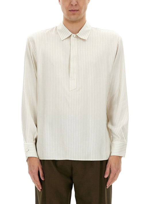 Saint Laurent Men Striped Tunic Shirt