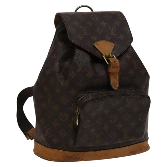 LOUIS VUITTON Monogram Montsouris GM Backpack M51135 LV 113715