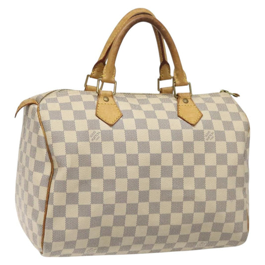 LOUIS VUITTON Damier Azur Speedy 30 Hand Bag N41533 LV 113810
