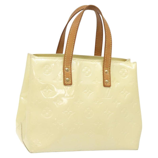 LOUIS VUITTON Monogram Vernis Reade PM Hand Bag Perle M91336 LV 114258