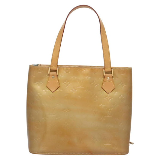 LOUIS VUITTON Monogram Vernis Houston Hand Bag Gris M91053 LV 114295
