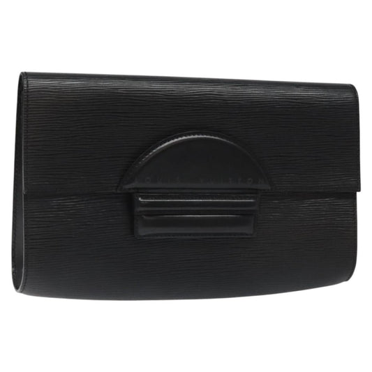 LOUIS VUITTON Epi Chaillot Clutch Bag Black M52542 LV 114321