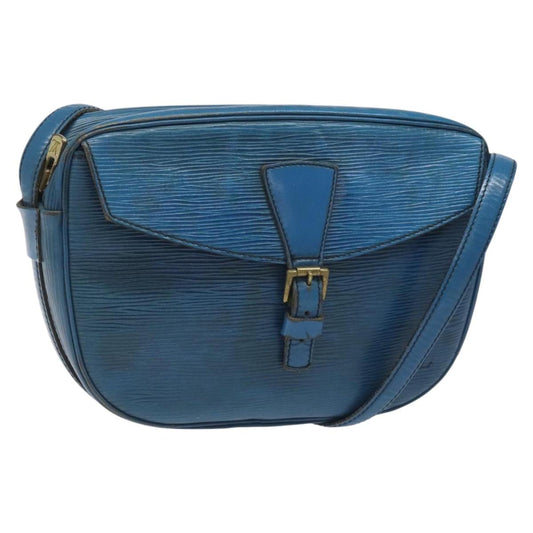 LOUIS VUITTON Epi June Feuille Shoulder Bag Blue M52155 LV 114323