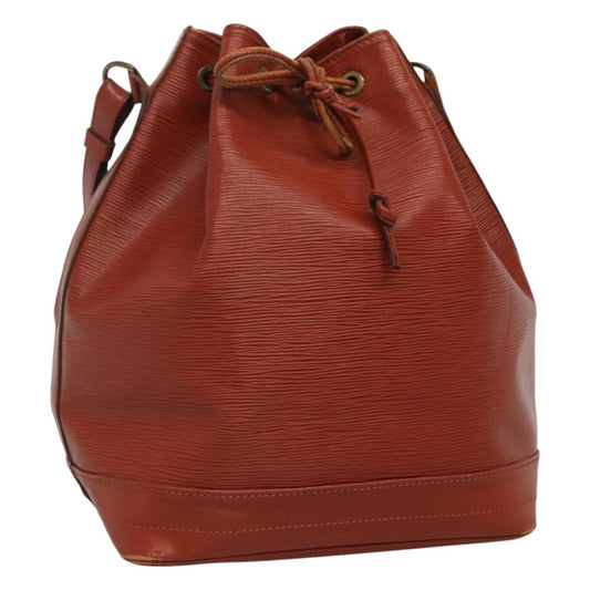 LOUIS VUITTON Epi Noe Shoulder Bag Brown Kenya M44003 LV 114326