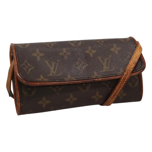 LOUIS VUITTON Monogram Pochette Twin PM Shoulder Bag M51854 LV 114327