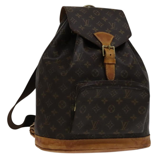 LOUIS VUITTON Monogram Montsouris GM Backpack M51135 LV 114333