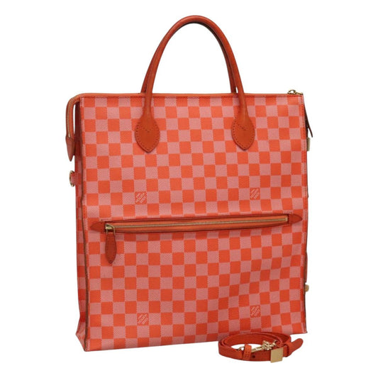 LOUIS VUITTON Damier Color Mobile Hand Bag 2way Orange Pimon N41304 114429