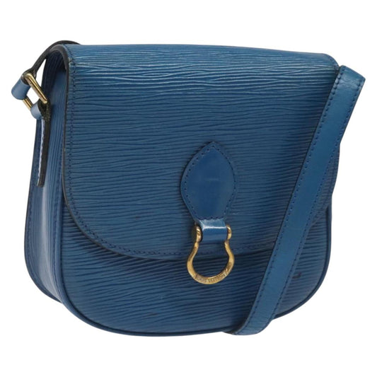 LOUIS VUITTON Epi Saint Cloud PM Shoulder Bag Blue M52195 LV 114451