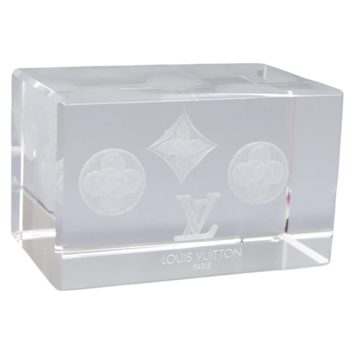 LOUIS VUITTON Paper weight Clear LV 114607S