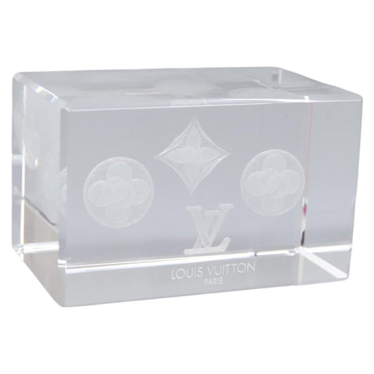 LOUIS VUITTON Paper weight Clear LV 114607S