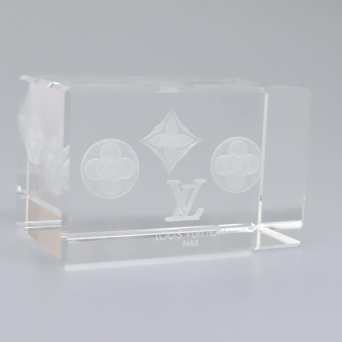 LOUIS VUITTON Paper weight Clear LV 114607S