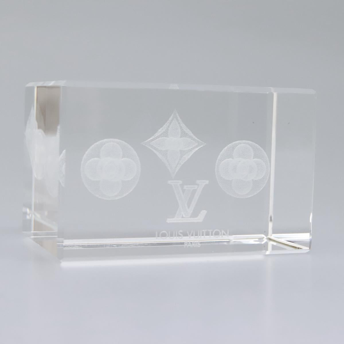 LOUIS VUITTON Paper weight Clear LV 114607S