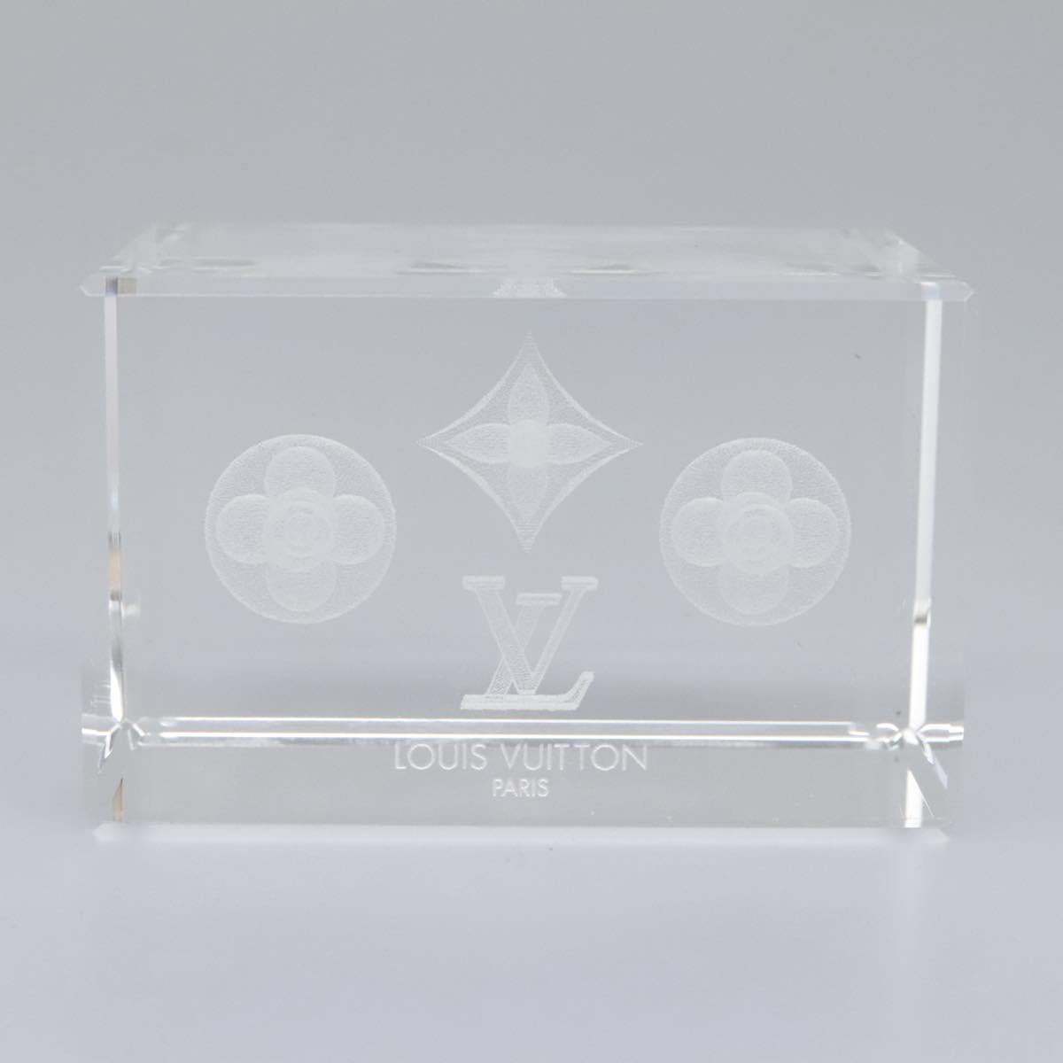 LOUIS VUITTON Paper weight Clear LV 114607S