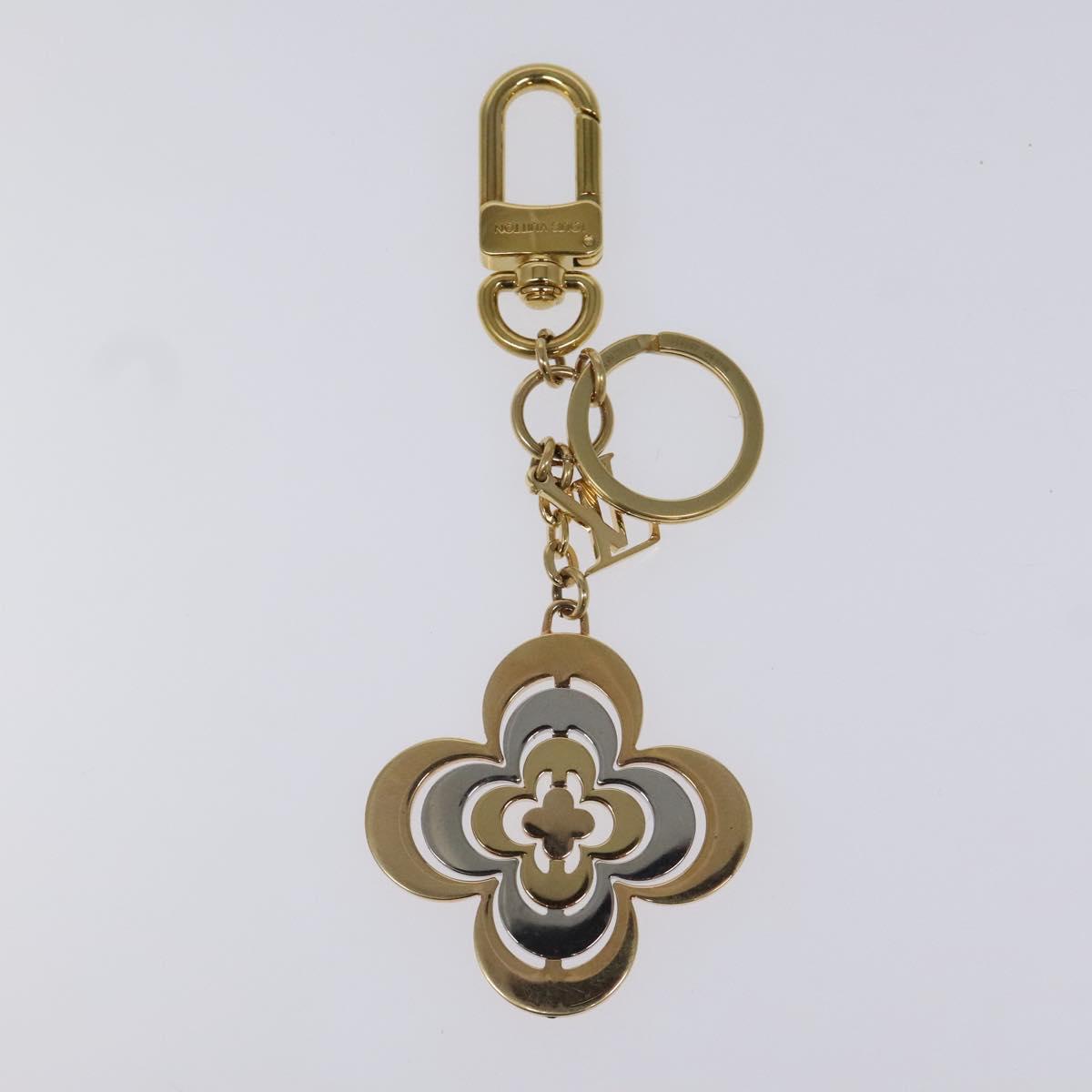 LOUIS VUITTON Monogram Flower Charm metal Gold M64267 LV 114658