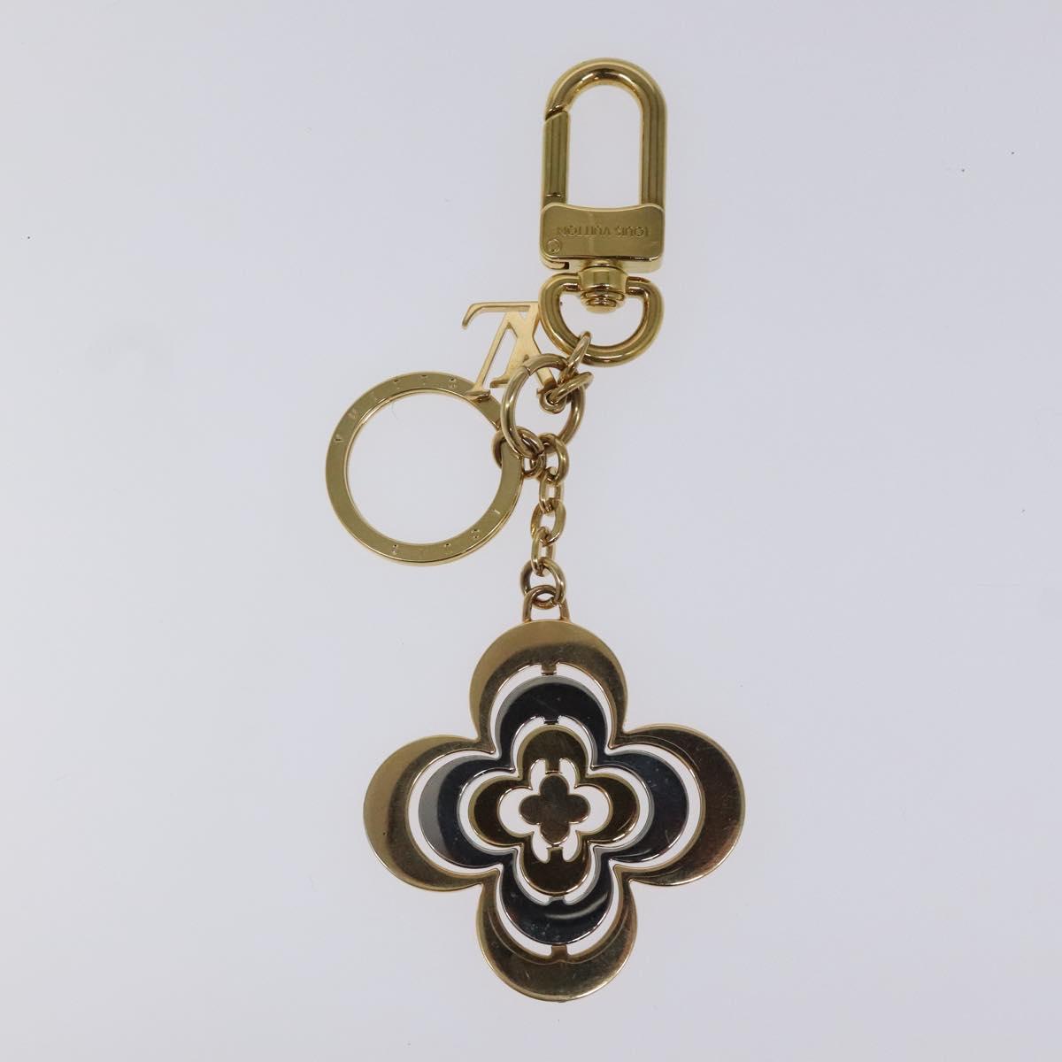 LOUIS VUITTON Monogram Flower Charm metal Gold M64267 LV 114658
