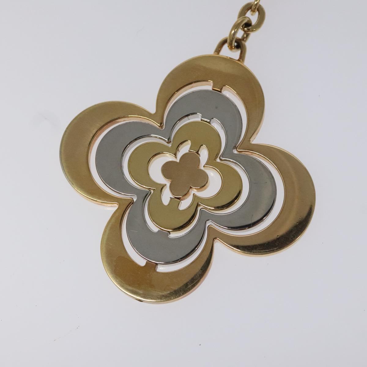 LOUIS VUITTON Monogram Flower Charm metal Gold M64267 LV 114658