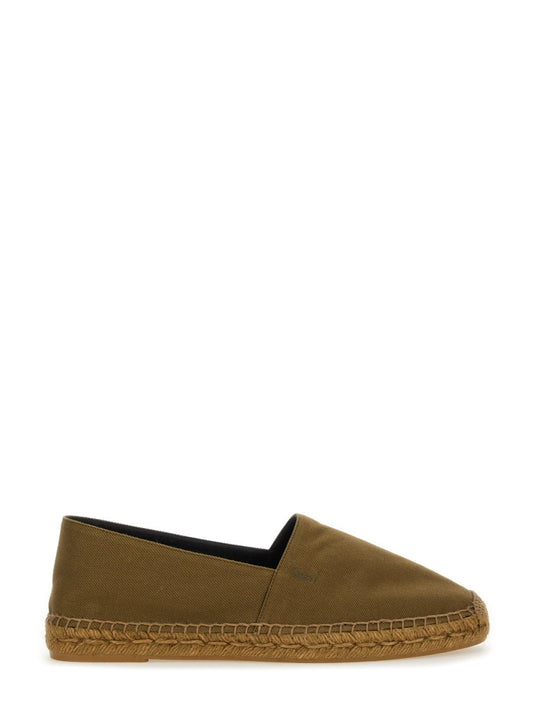 Saint Laurent Men Cotton Gabardine Espadrille