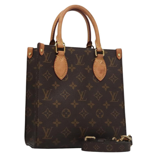 LOUIS VUITTON Monogram Sac Plat BB Hand Bag M46265 LV 115412A