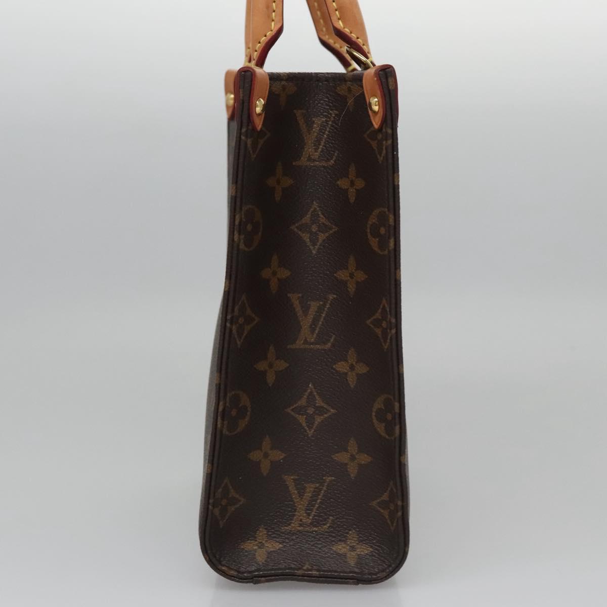LOUIS VUITTON Monogram Sac Plat BB Hand Bag M46265 LV 115412A