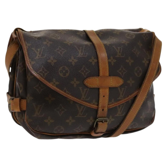 LOUIS VUITTON Monogram Saumur 30 Shoulder Bag M42256 LV 115416
