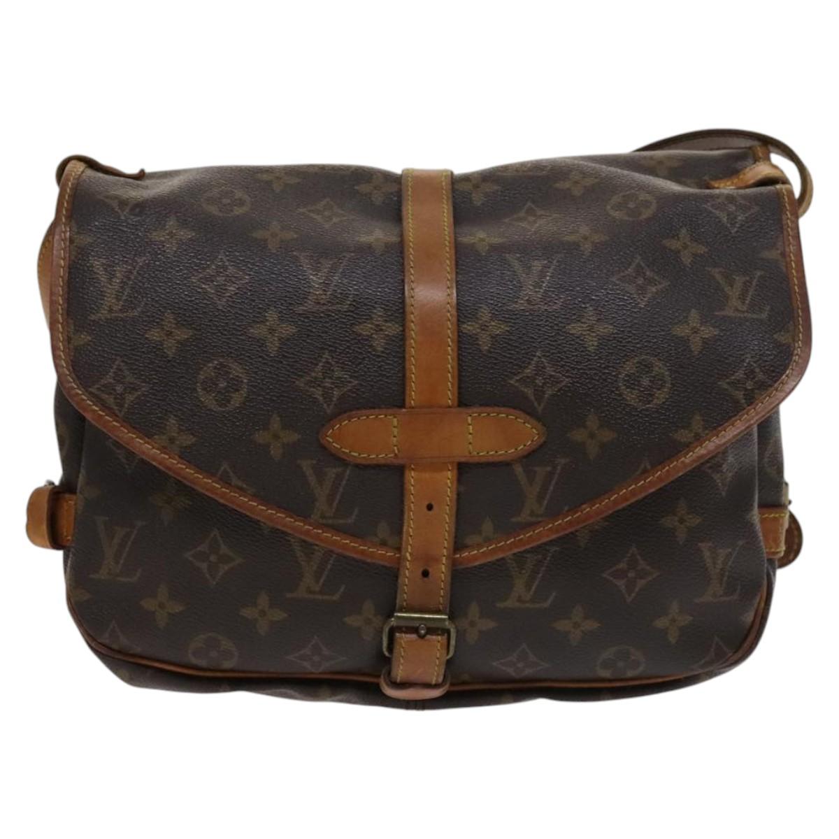 LOUIS VUITTON Monogram Saumur 30 Shoulder Bag M42256 LV 115416