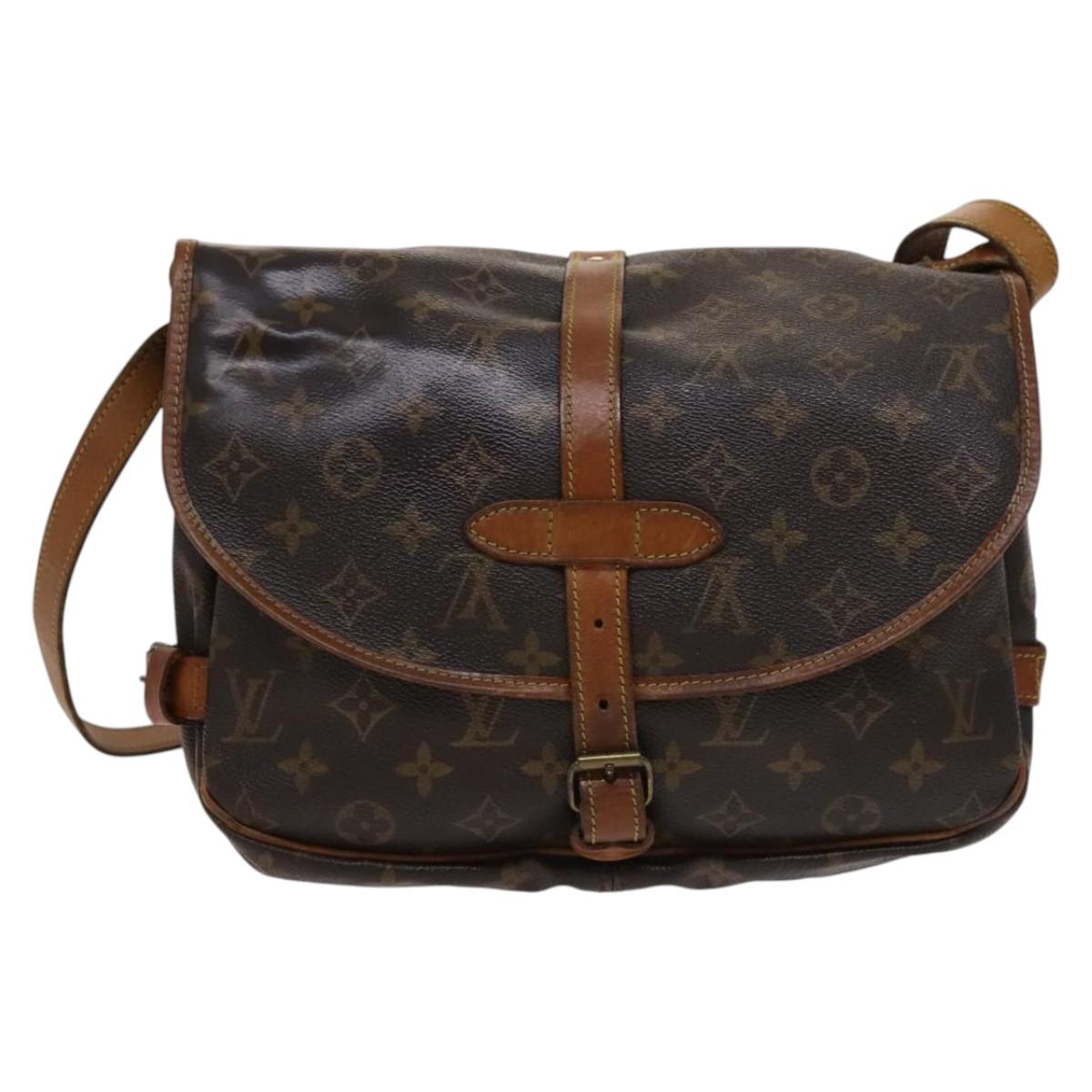 LOUIS VUITTON Monogram Saumur 30 Shoulder Bag M42256 LV 115416