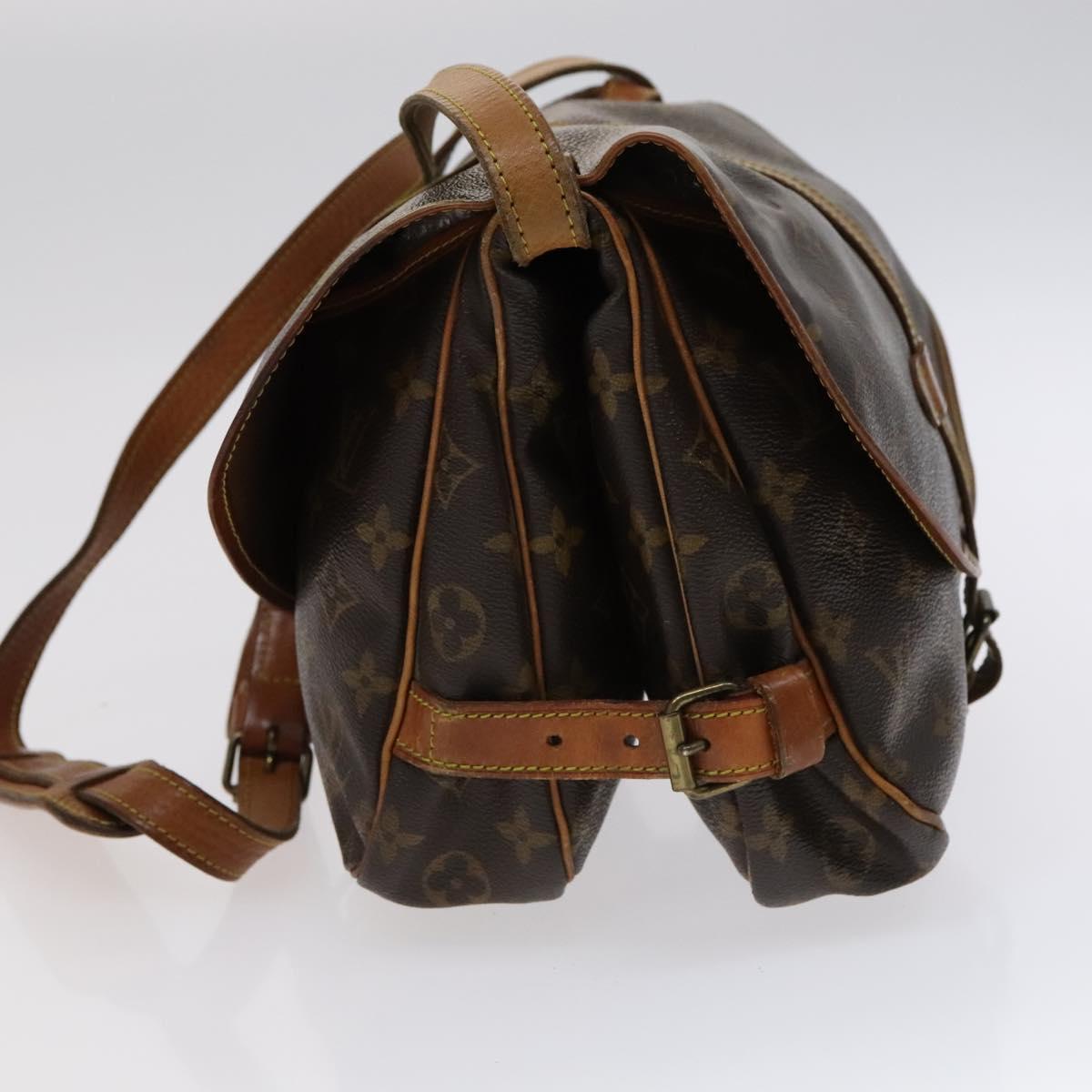 LOUIS VUITTON Monogram Saumur 30 Shoulder Bag M42256 LV 115416