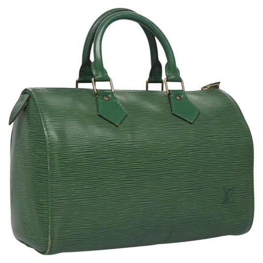 LOUIS VUITTON Epi Speedy 25 Hand Bag Borneo Green M43014 LV 115419