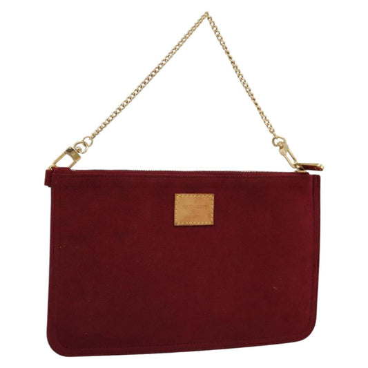 LOUIS VUITTON Aurelia GM Pouch Suede Red LV 115462