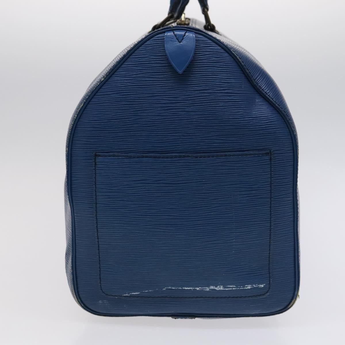 LOUIS VUITTON Epi Keepall 50 Boston Bag Blue M42965 LV 115515