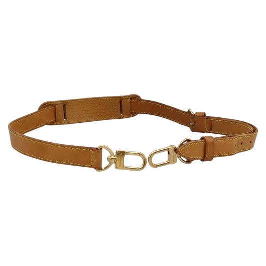 LOUIS VUITTON Adjustable Shoulder Strap Leather 32.3""-39.8"" Beige 115707