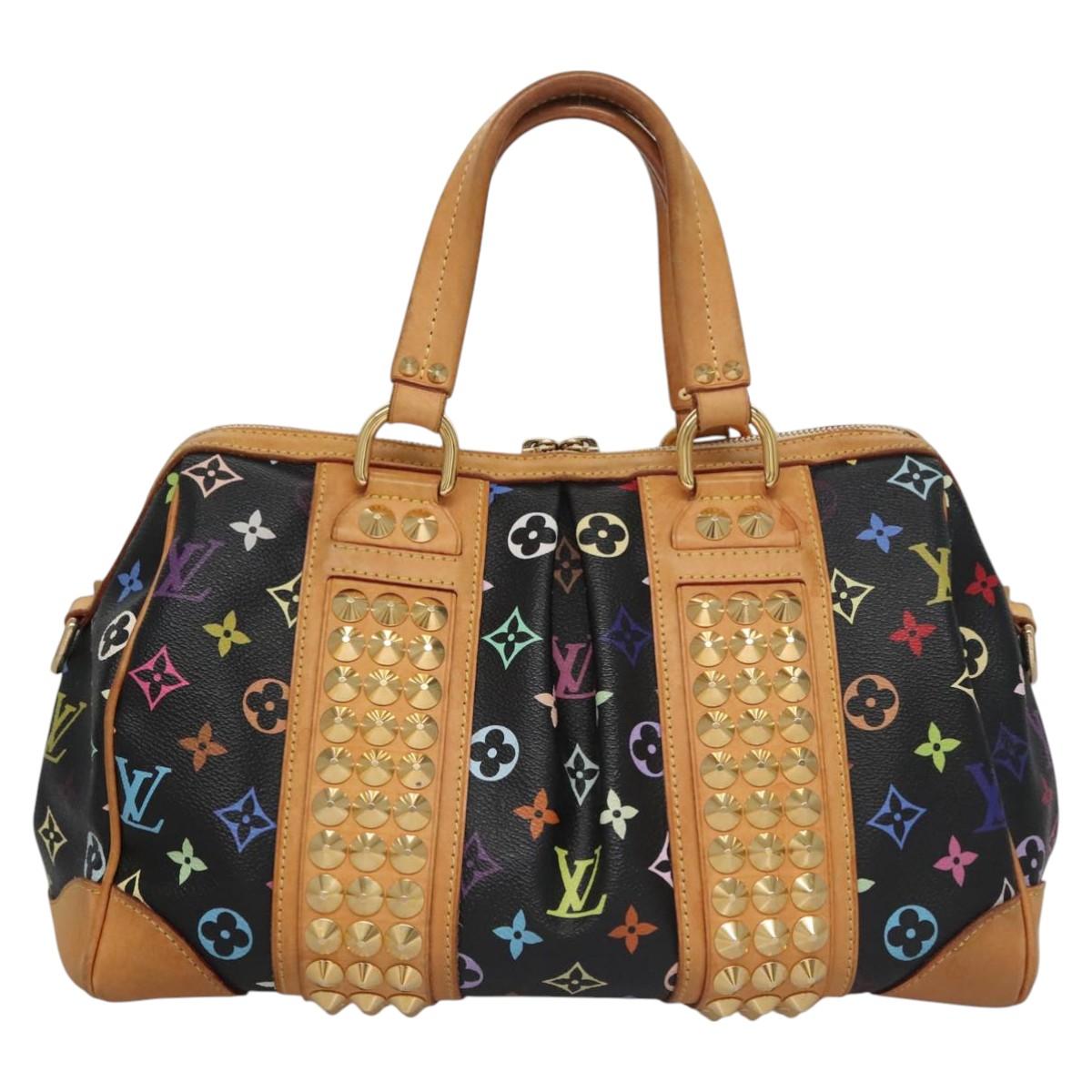 LOUIS VUITTON Monogram Multicolor Courtney MM Bag 2way Black M45642 115719