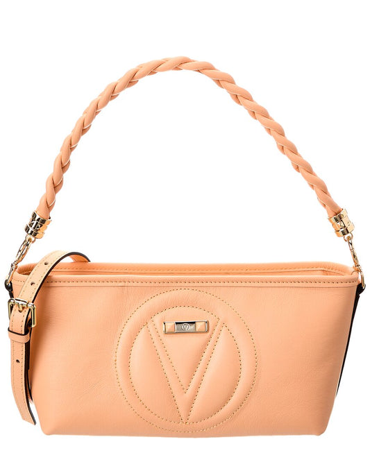 Valentino By Mario Valentino Grace Signature Leather Shoulder Bag ONE SIZE Pink