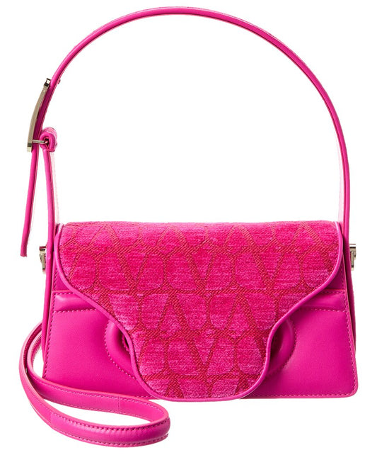 Valentino Toile Iconographe Le Grand Deuxieme Petite Leather Shoulder Bag ONE SIZE Pink