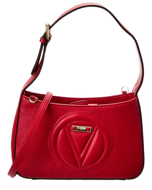 Valentino By Mario Valentino Kai Signature Leather Crossbody ONE SIZE Red