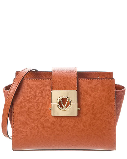 Valentino By Mario Valentino Kiki Leather Shoulder Bag ONE SIZE Brown Multi