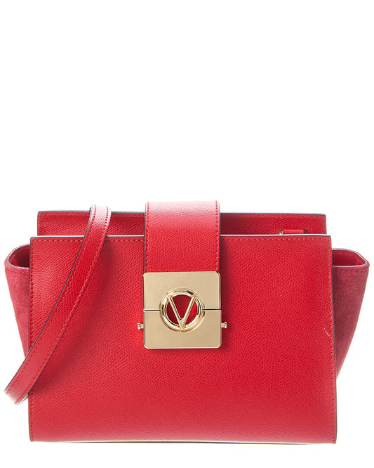 Valentino By Mario Valentino Kiki Leather Shoulder Bag ONE SIZE Red