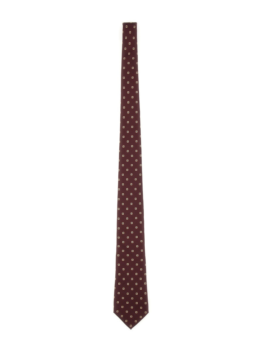 Saint Laurent Men Silk Twill Tie